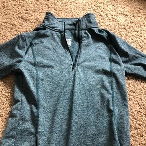 Quarter zip workout shirt